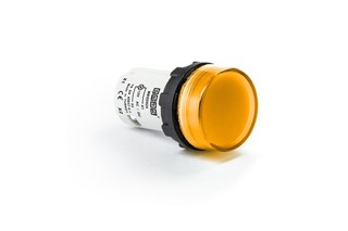 MB Series Plastic with LED 12-30V AC/DC Yellow 22 mm Pilot